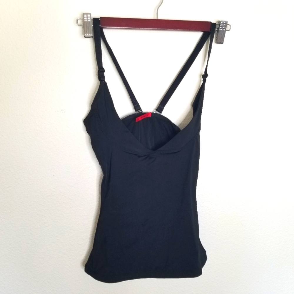 Spanx Slimplicity Open Bust Shapewear Cami Black M
